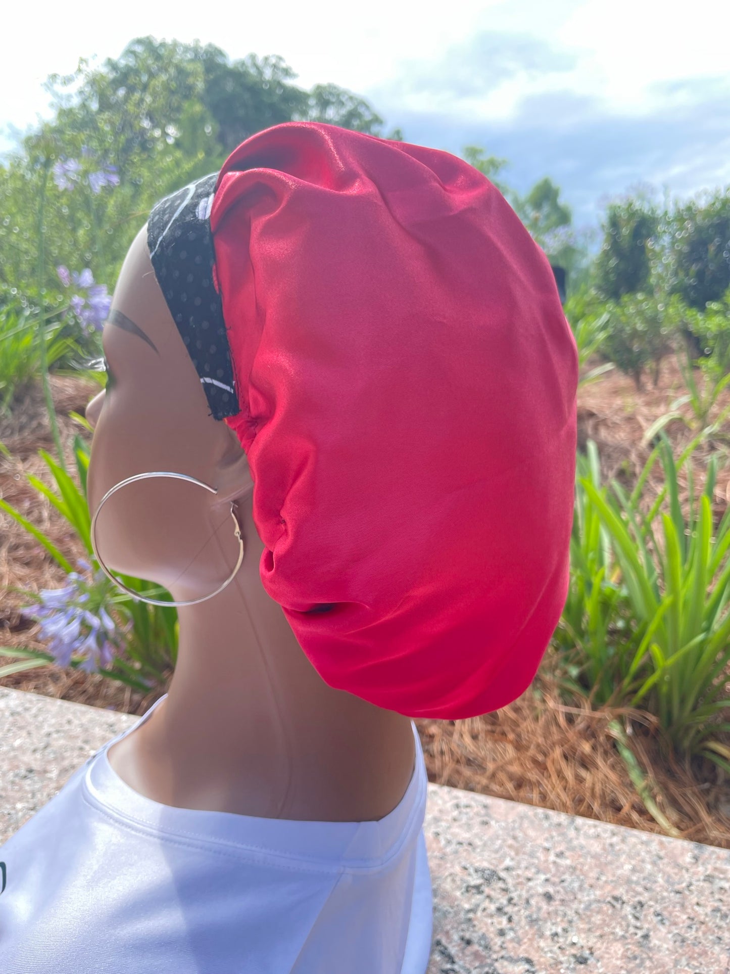 EKG Scrub Cap-Satin-Lined