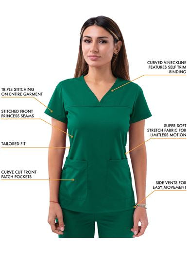 ADAR Pro Women’s Sweetheart V Neck Top
