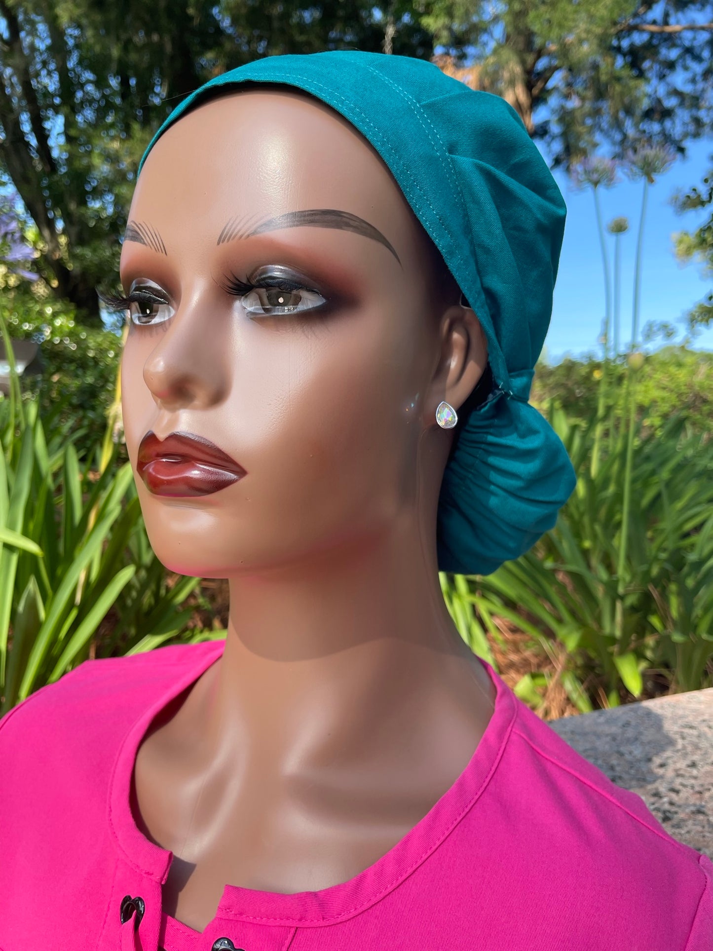 Scrub Cap Solid-Satin Lined