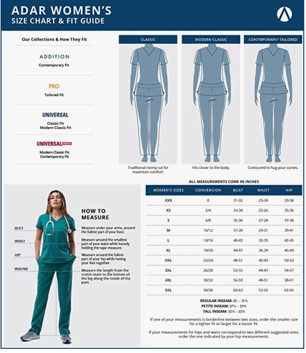 ADAR PRO WOMEN’S TAILORED V-NECK (P7002)