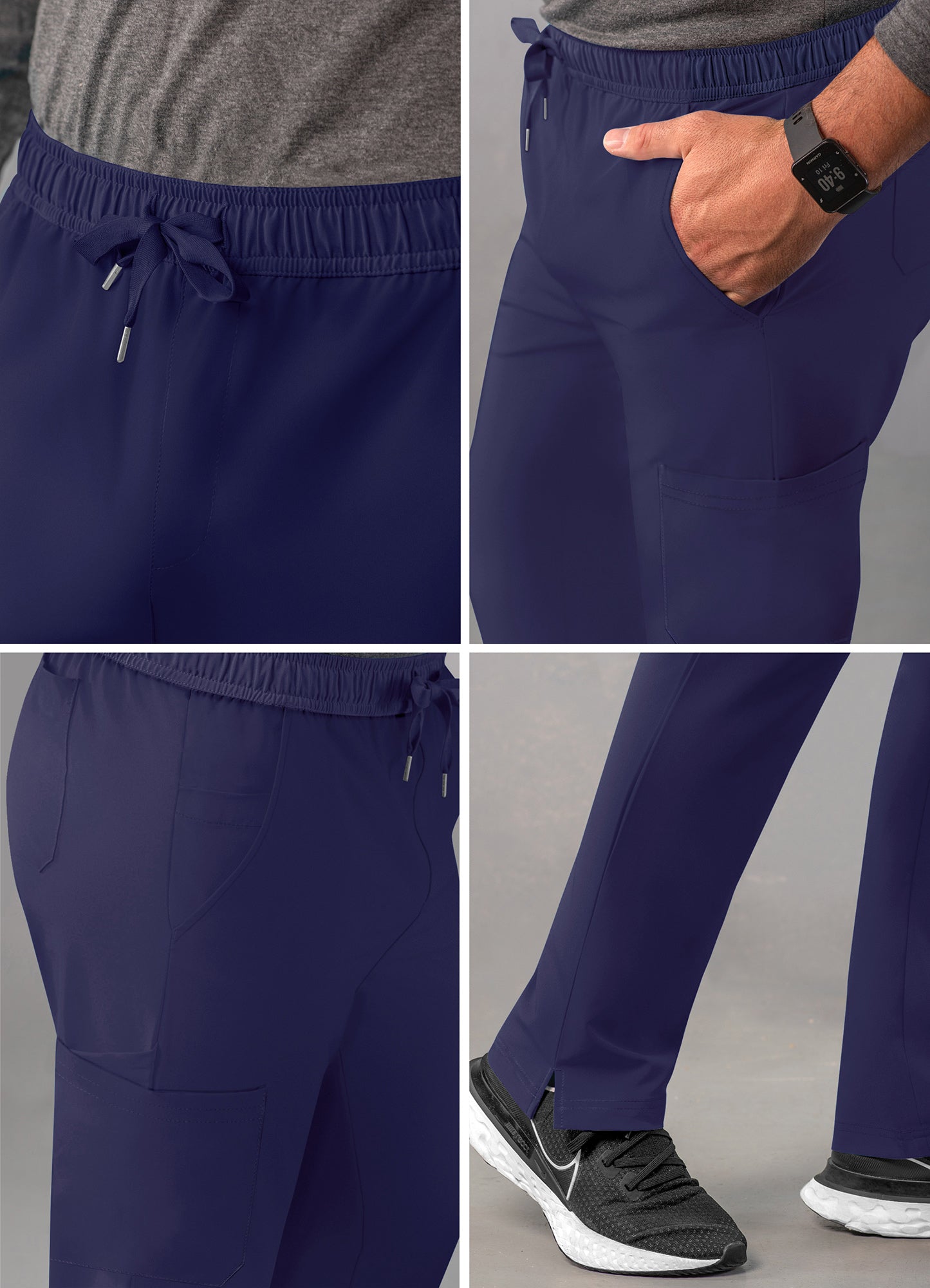 ADAR Addition Men's Slim Leg Cargo Drawstring Pant (A6106)