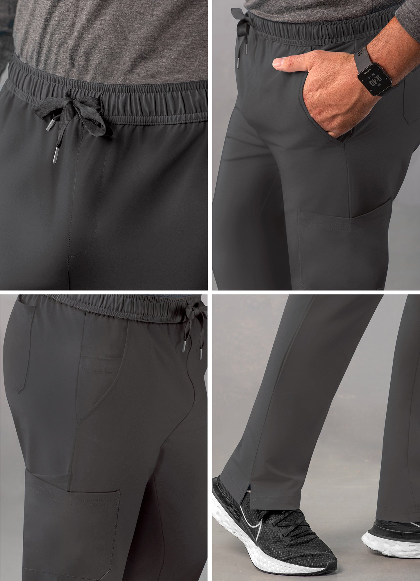 ADAR Addition Men's Slim Leg Cargo Drawstring Pant (A6106)