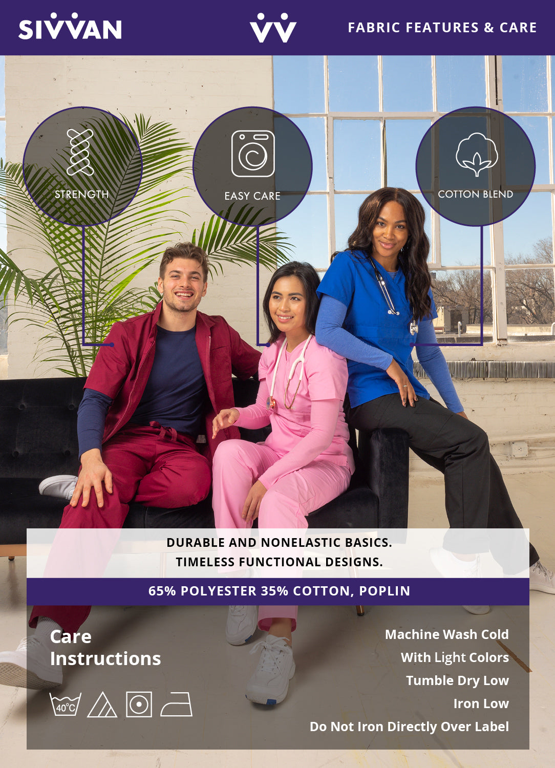 Women's Long Sleeve Underscrub Tee (S8500)