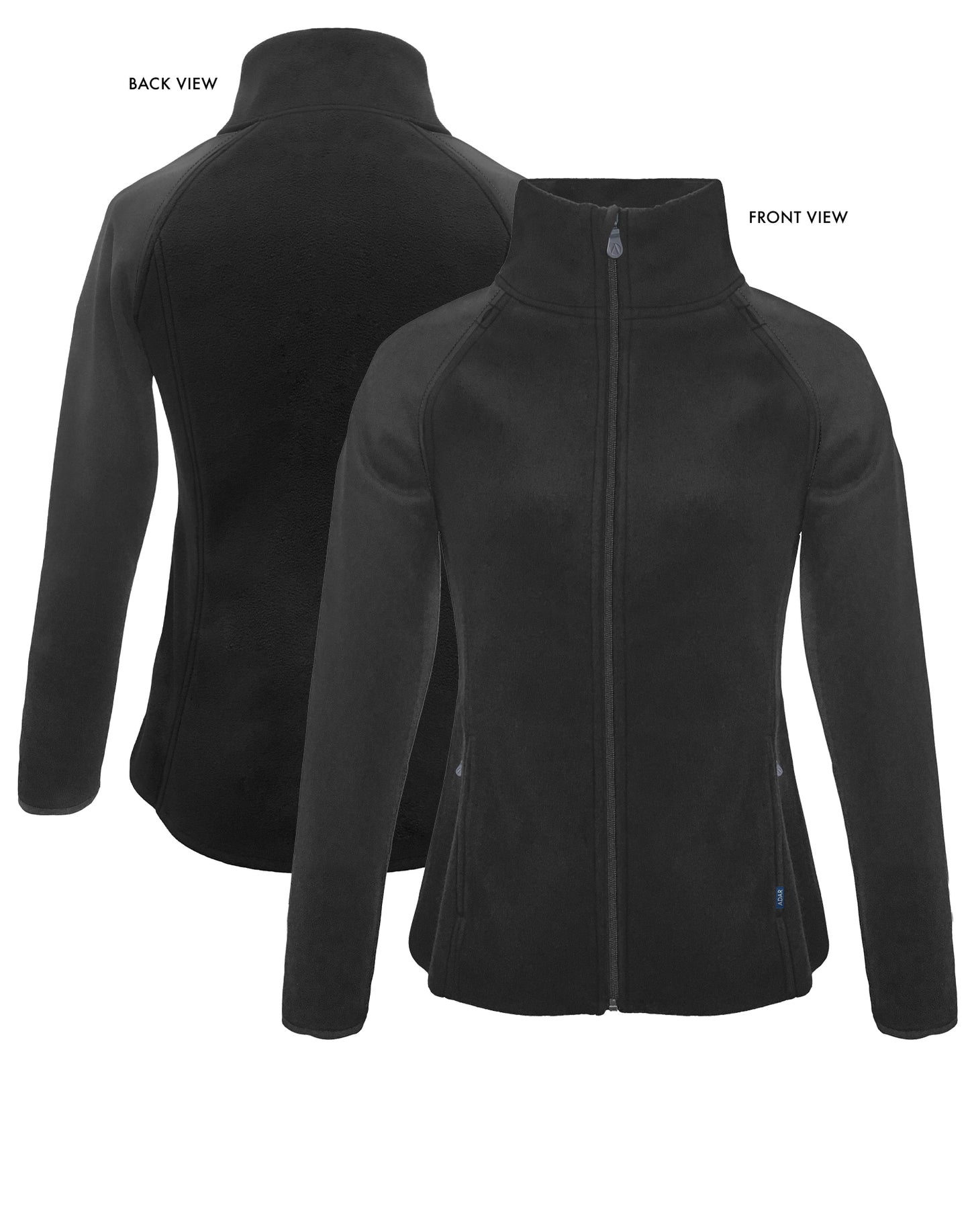ADAR Pro Womens Performance Full Zip Bonded Fleece Jacket (P7202)
