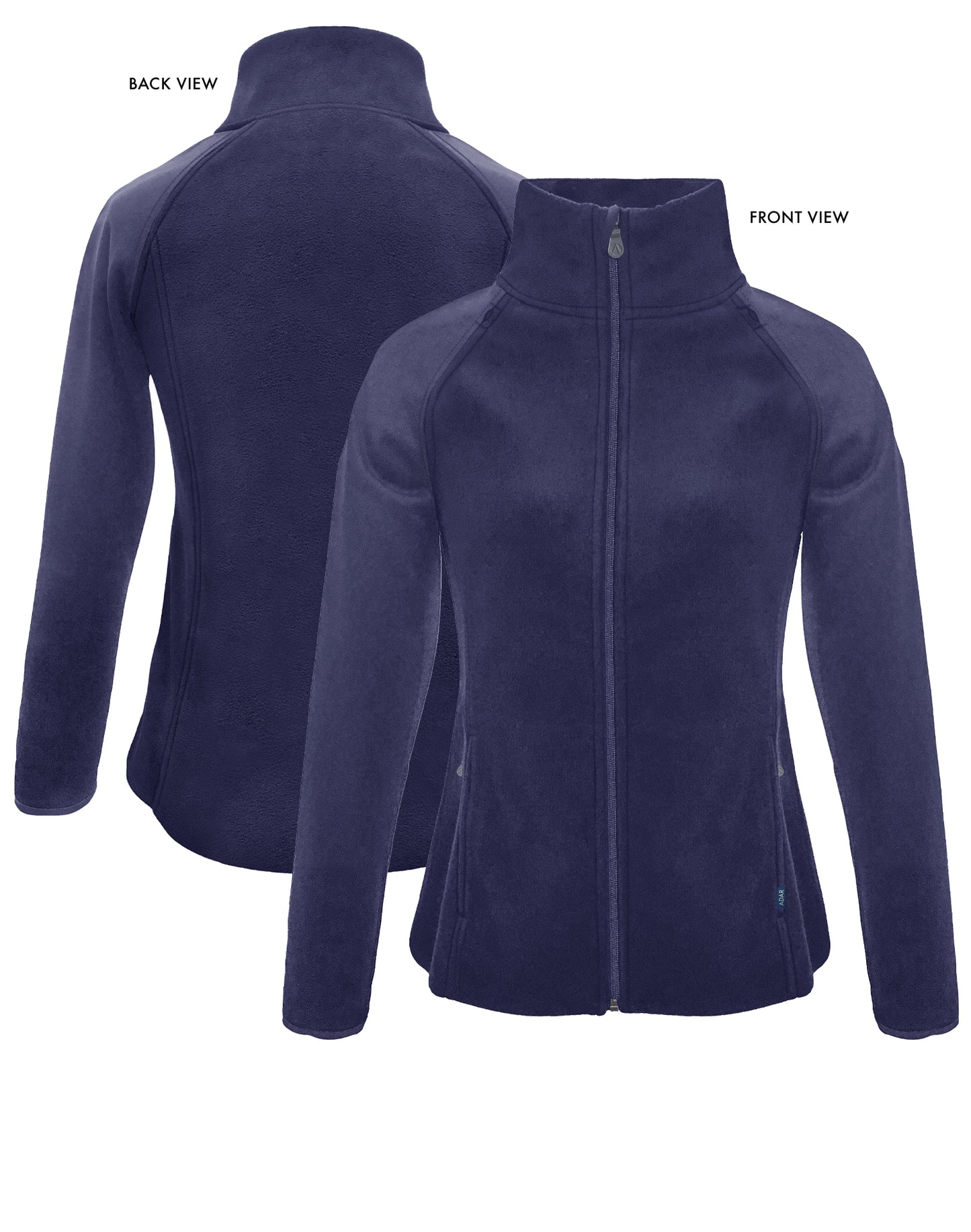 ADAR Pro Womens Performance Full Zip Bonded Fleece Jacket (P7202)