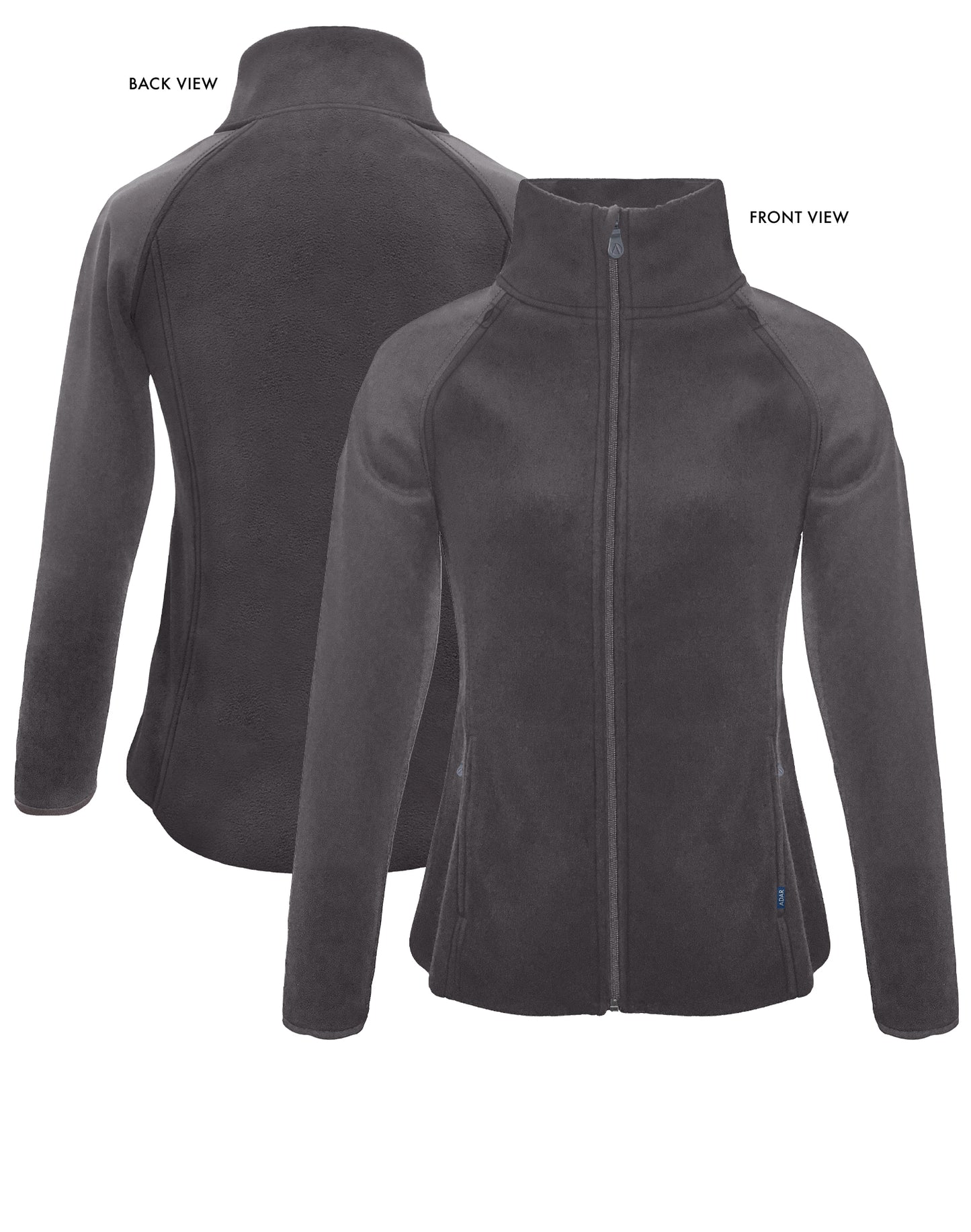 ADAR Pro Womens Performance Full Zip Bonded Fleece Jacket (P7202)