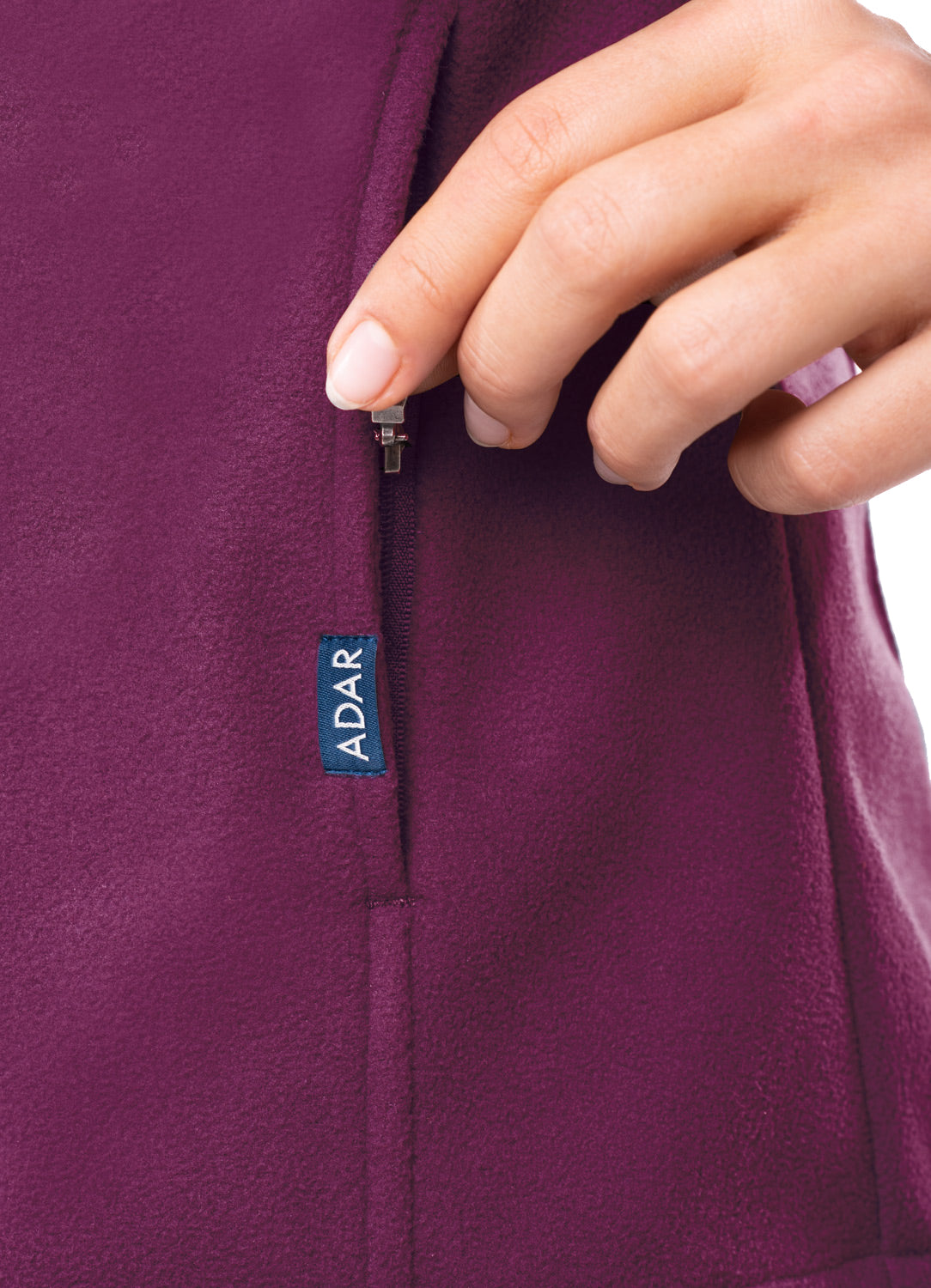 ADAR Pro Womens Performance Full Zip Bonded Fleece Jacket (P7202)
