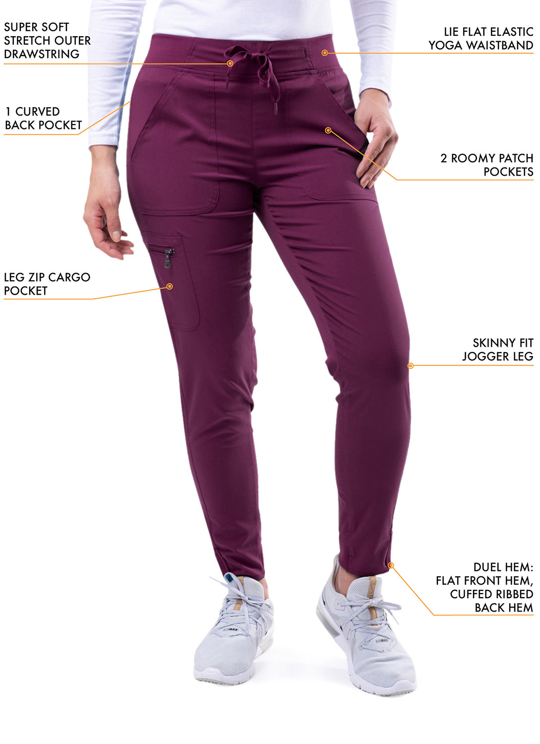 ADAR Pro Women's Movement Booster Jogger Scrub Set (p9400)