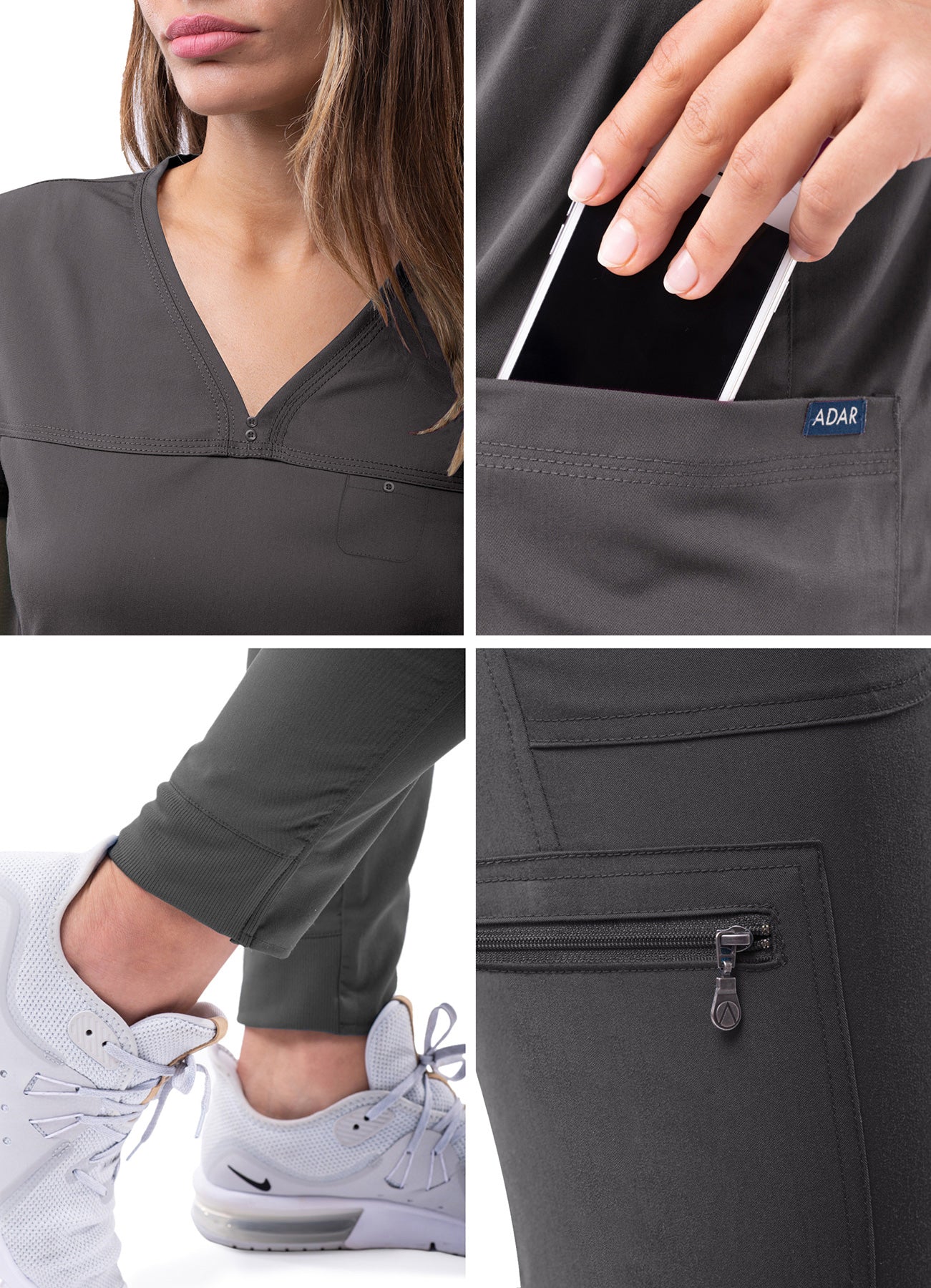 ADAR Pro Women's Movement Booster Jogger Scrub Set (P9400)