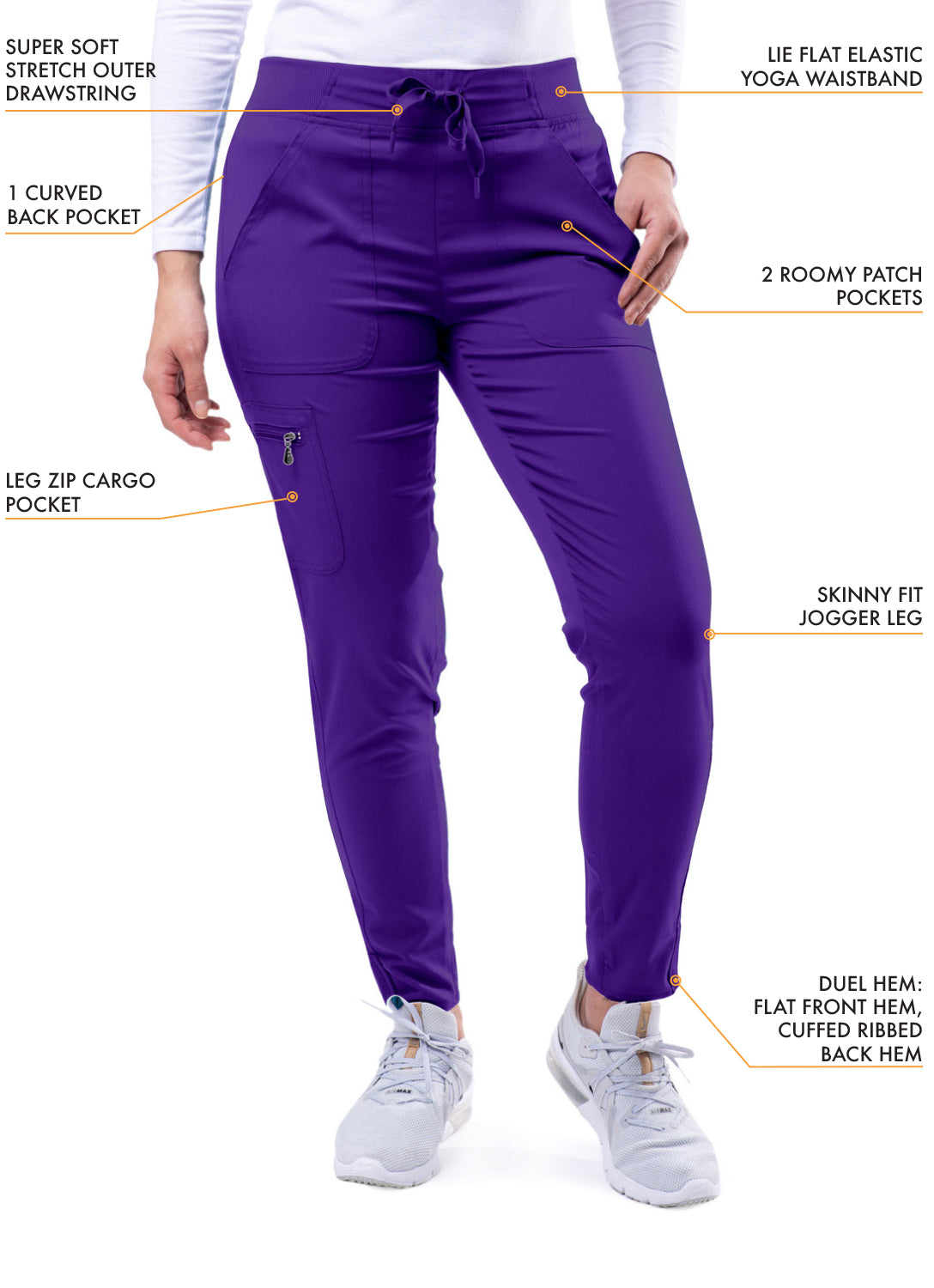 ADAR Pro Women's Modern Athletic Jogger Scrub Set (P9500)