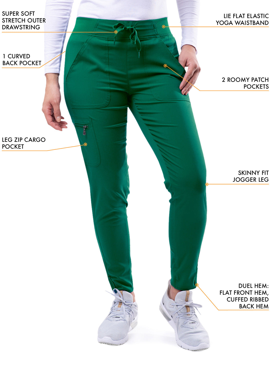 ADAR Pro Women's Modern Athletic Jogger Scrub Set (P9500)