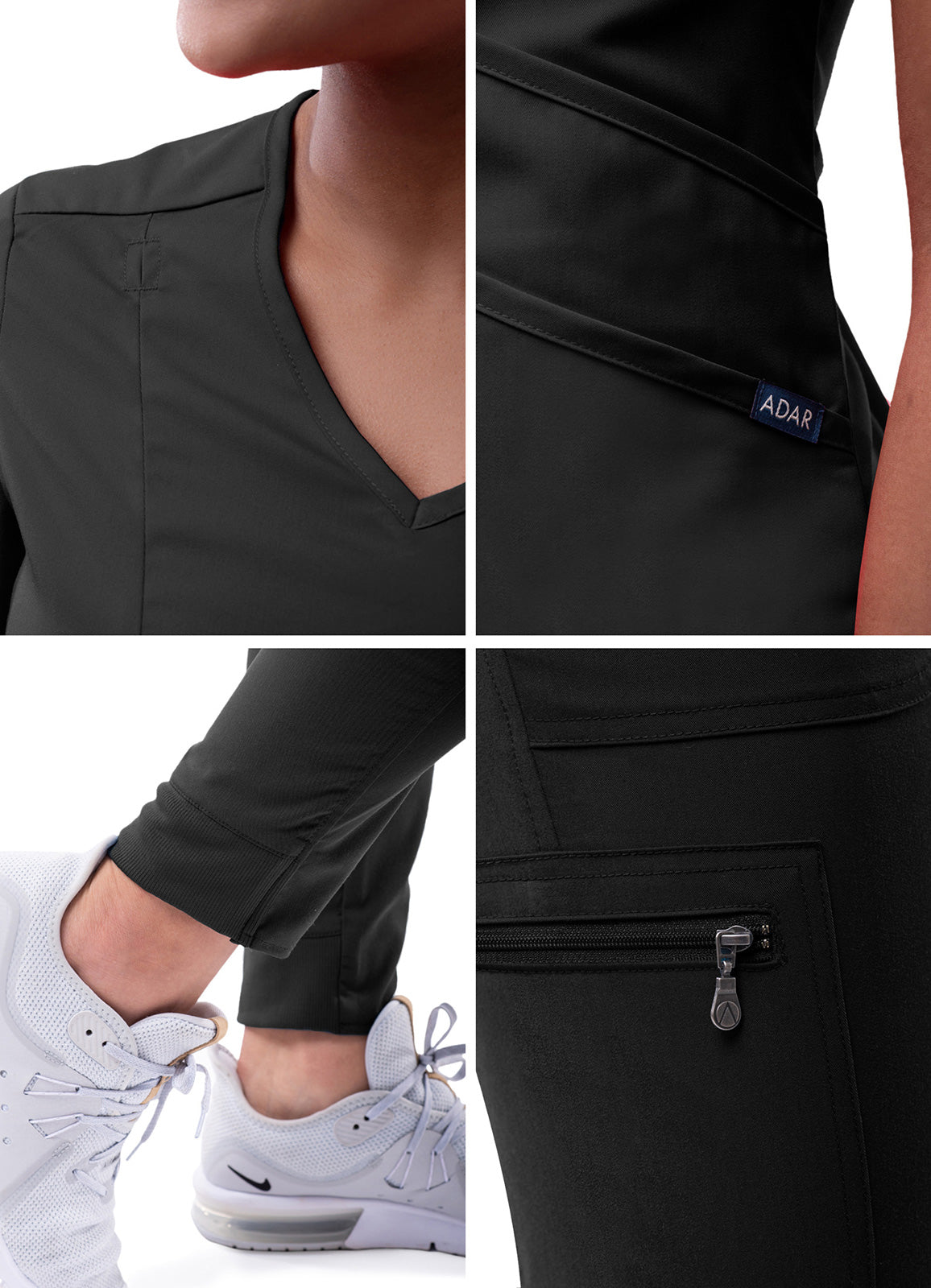 ADAR Pro Women's Modern Athletic Jogger Scrub Set (P9500)