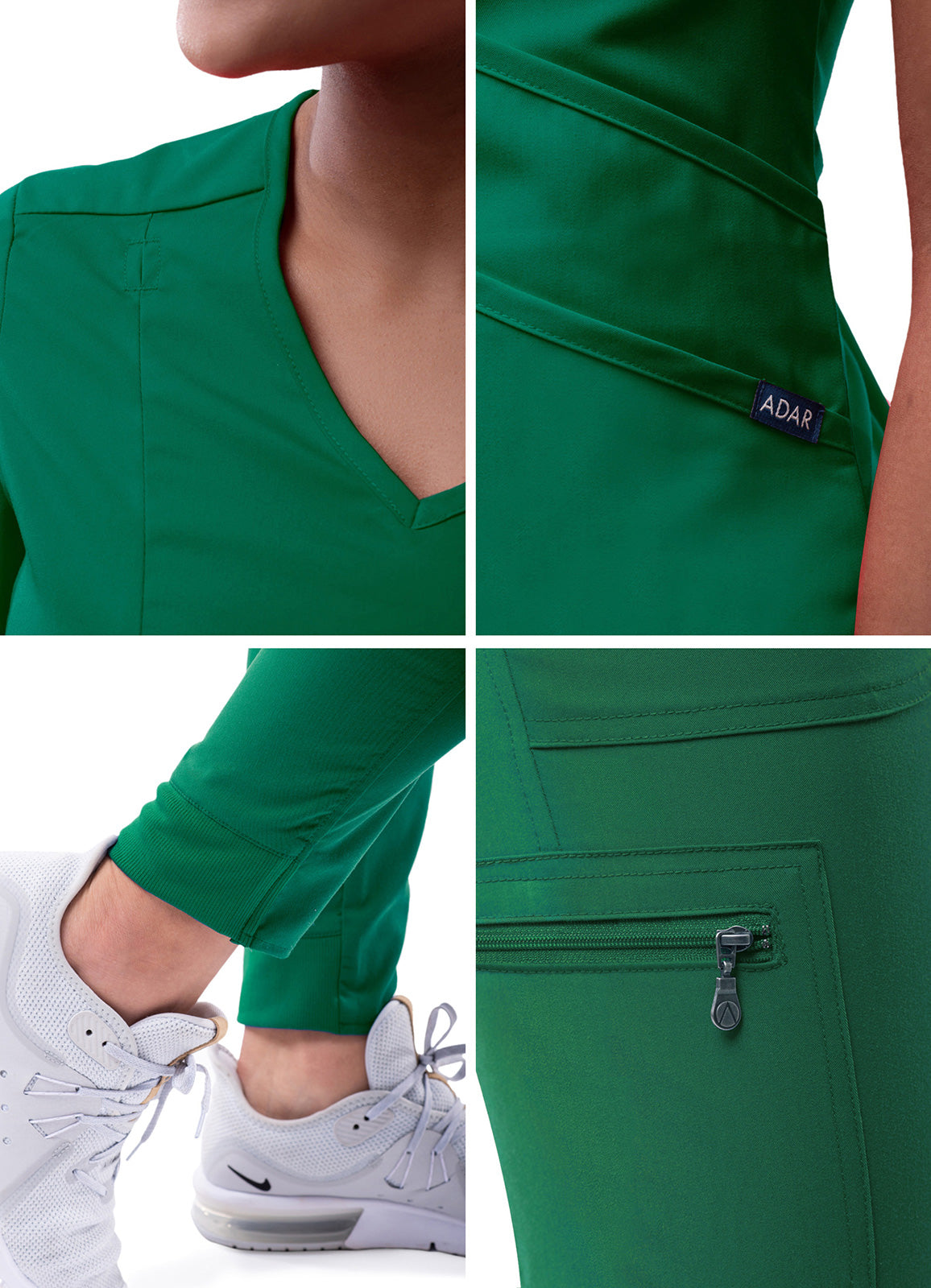 ADAR Pro Women's Modern Athletic Jogger Scrub Set (P9500)