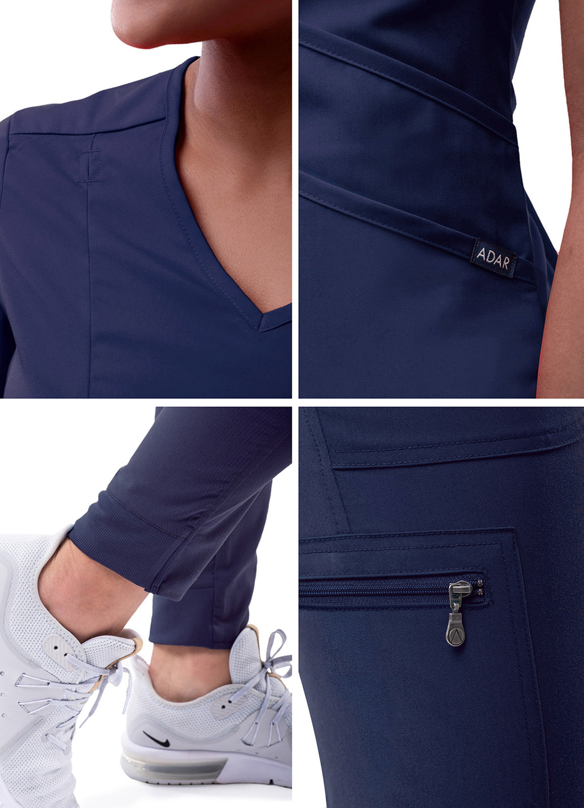 ADAR Pro Women's Modern Athletic Jogger Scrub Set (P9500)