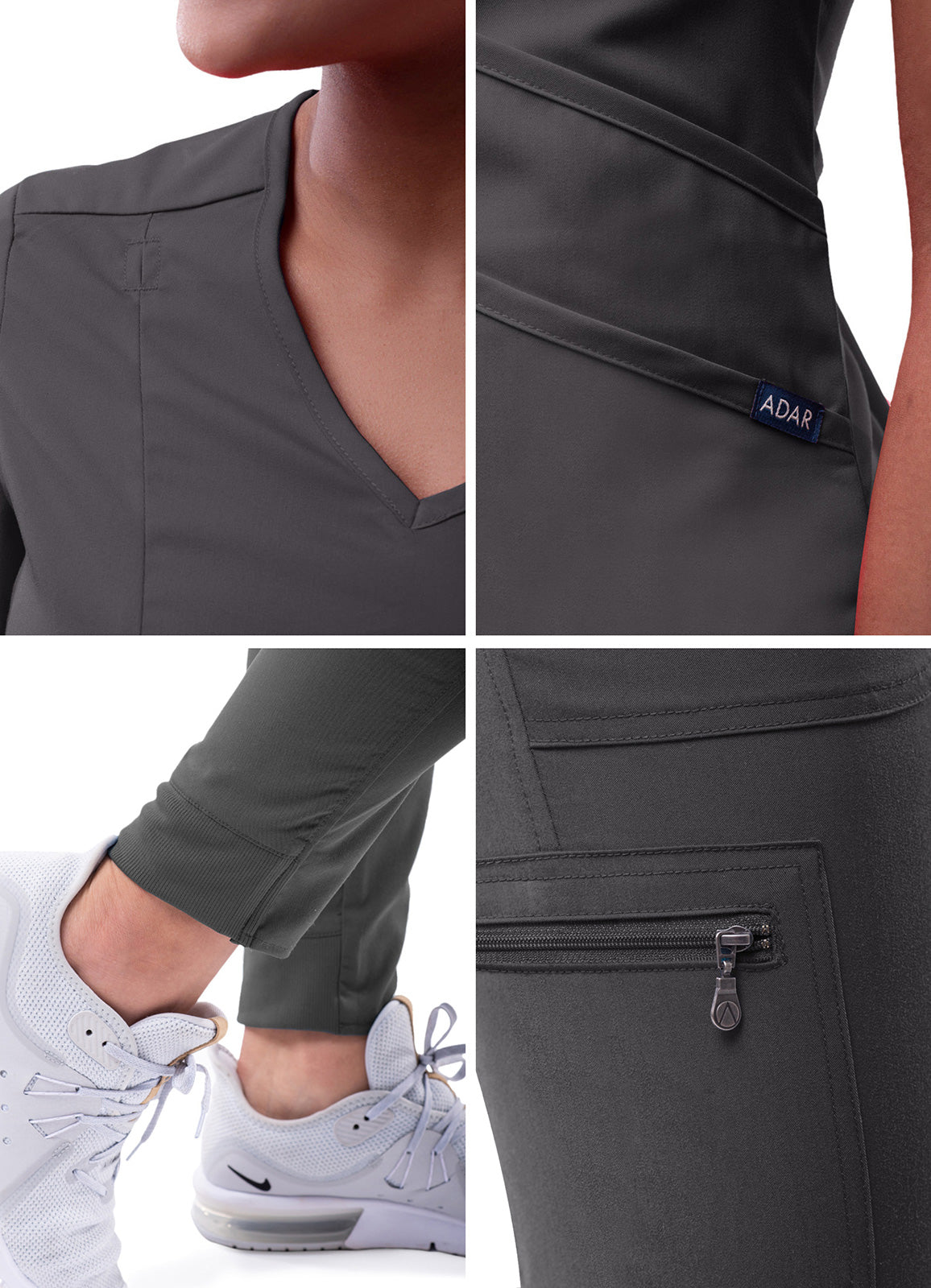 ADAR Pro Women's Modern Athletic Jogger Scrub Set (P9500)