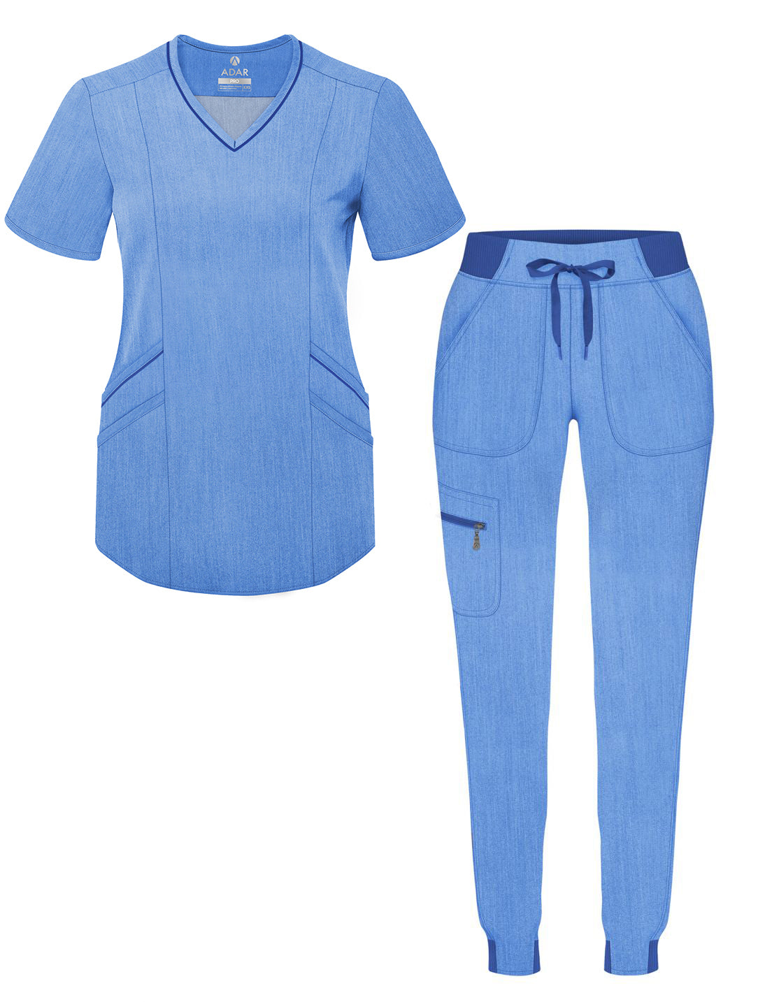 ADAR Pro Women's Tailored V Neck Scrub Top (P7002)