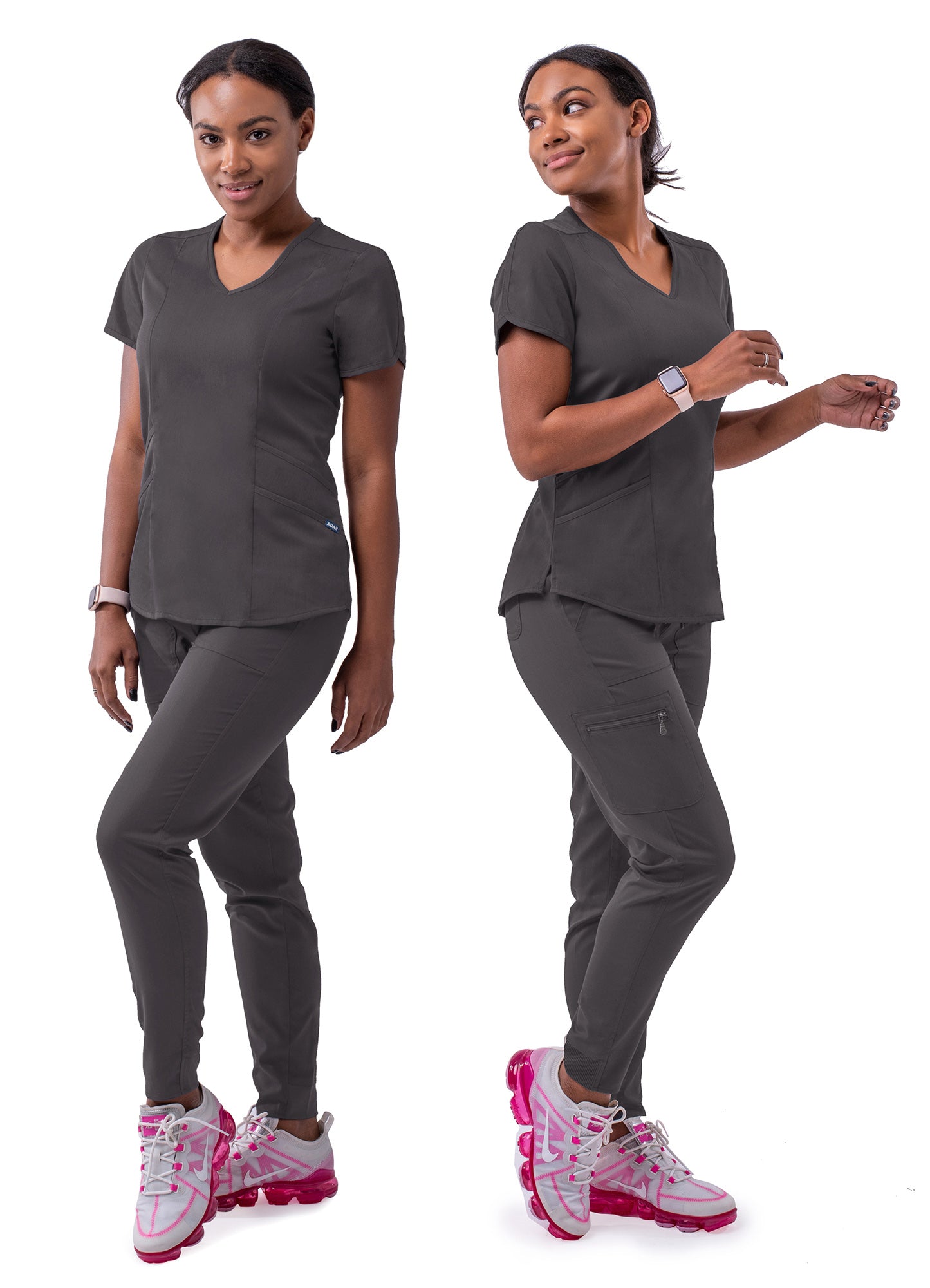 ADAR Pro Women's Modern Athletic Jogger Scrub Set (P9500)