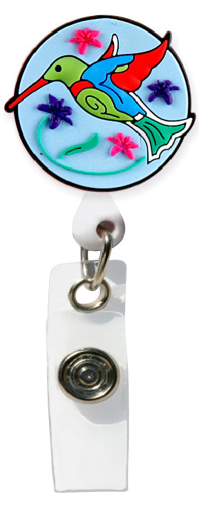 Hummingbird - Smart Charms 3D Rubber Badge Reel