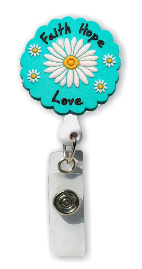Faith Hope Love - Smart Charms 3D Rubber Badge Reel