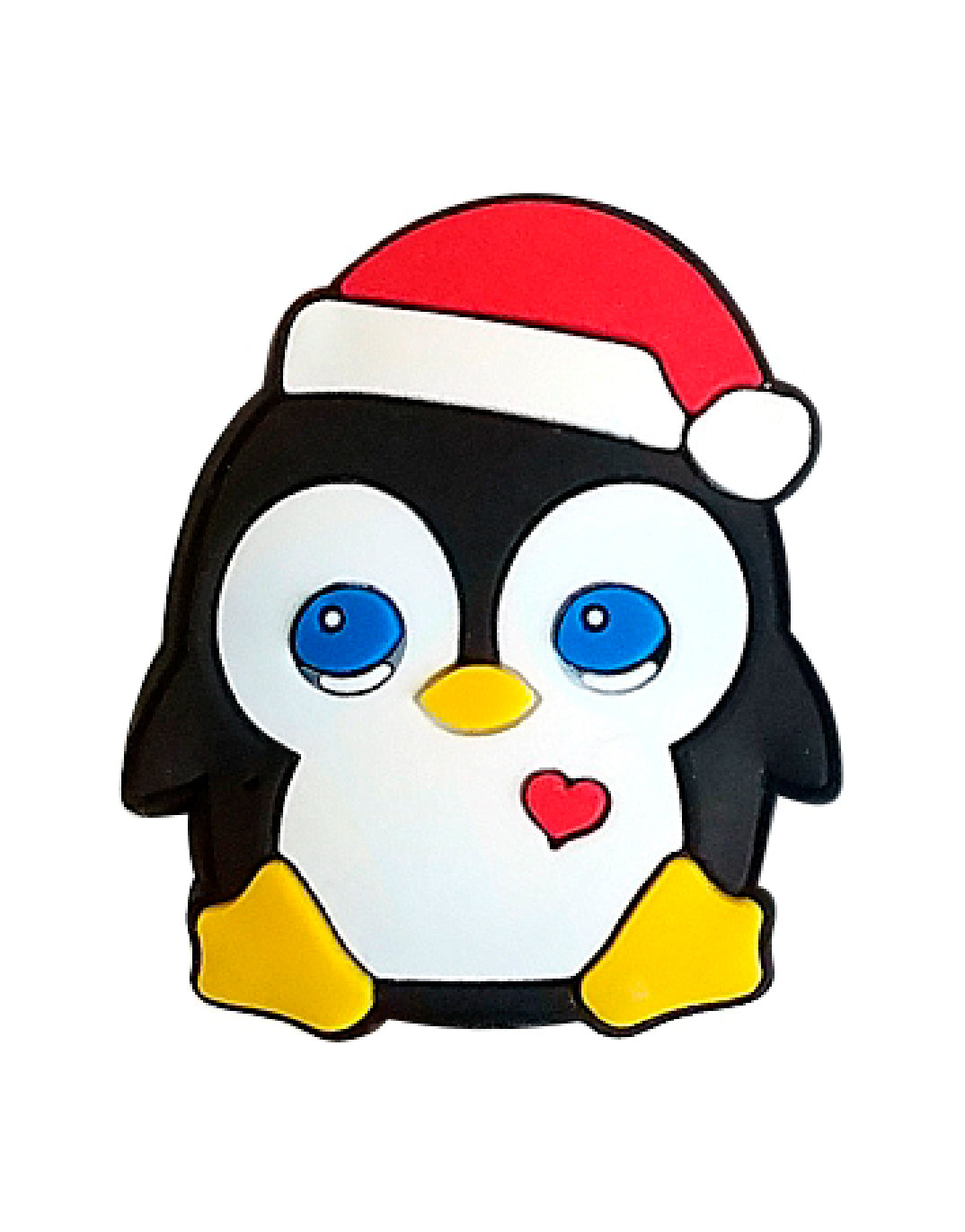 Christmas Penguin - Smart Charms 3D Rubber Badge Reel
