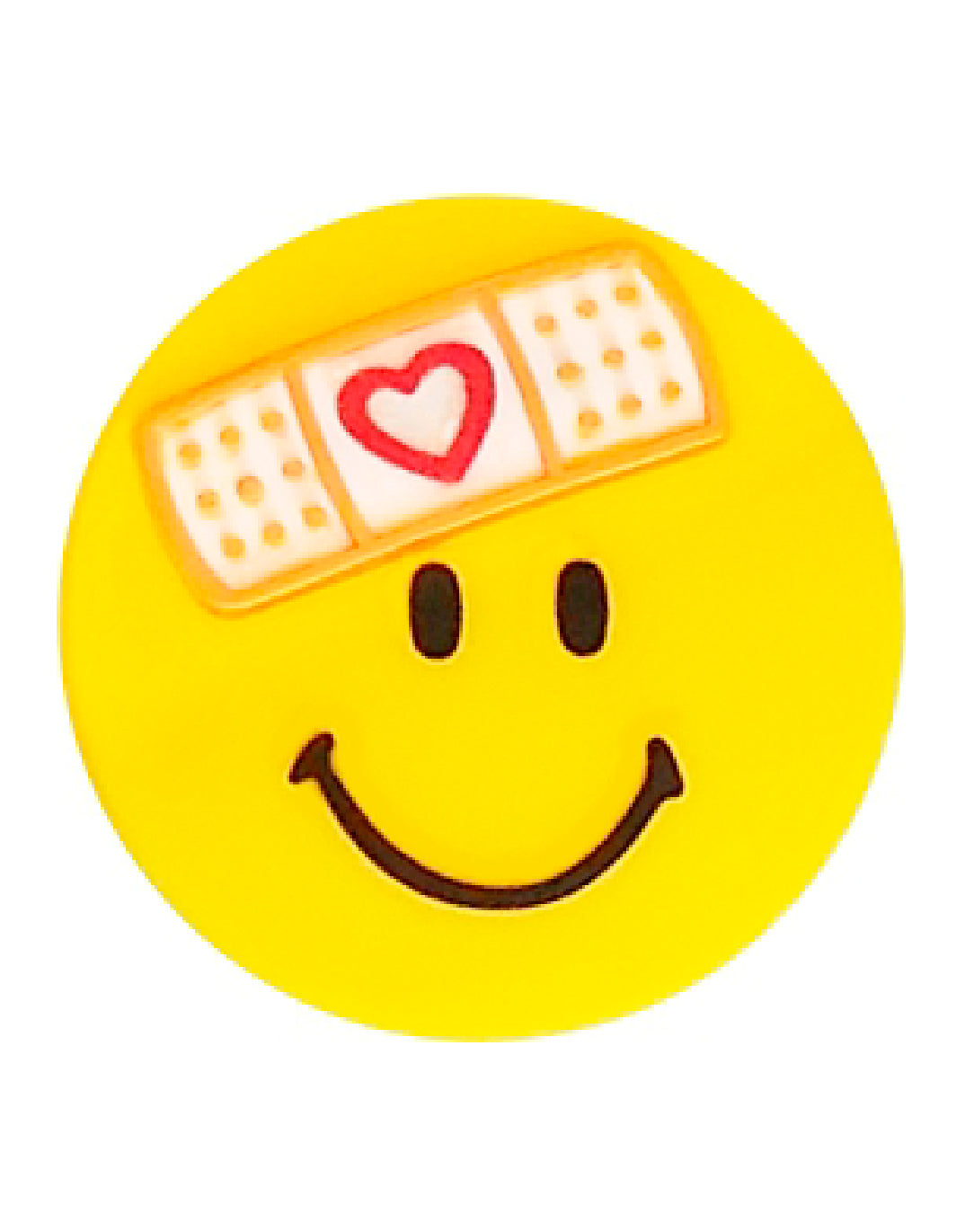 Bandage Smiley - Smart Charms 3D Rubber Badge Reel