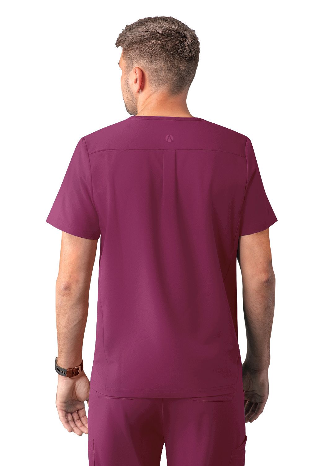 ADAR Addition Men's Modern Multi-pocket V-Neck Scrub Top (A6010)