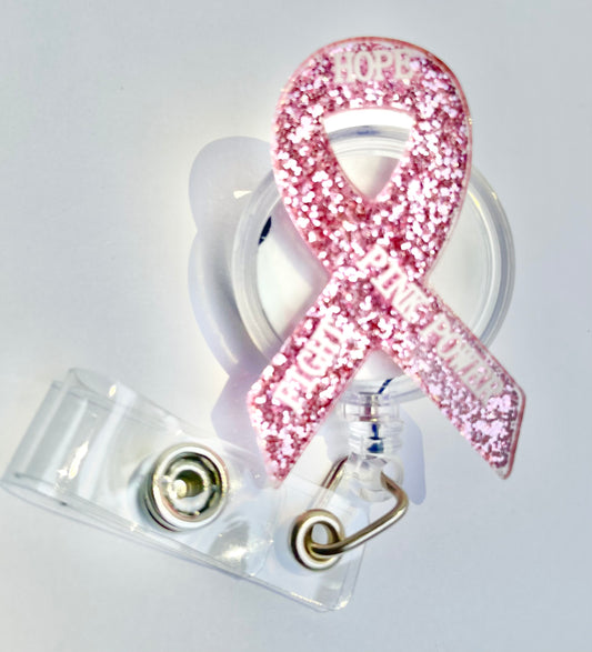 Pink Power Badge Reel