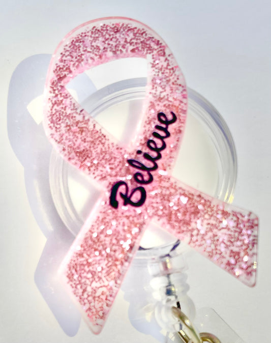 Believe Ribbon Badge Reel