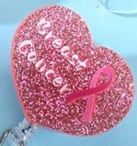 Pink Heart Badge Reel