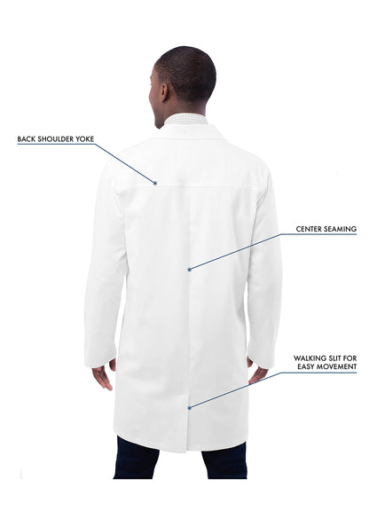 Adar Universal STRETCH Unisex 36" Snap Front Lab Coat