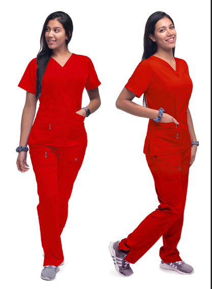 Women’s Elevated V Neck Scrub Top (P4212)