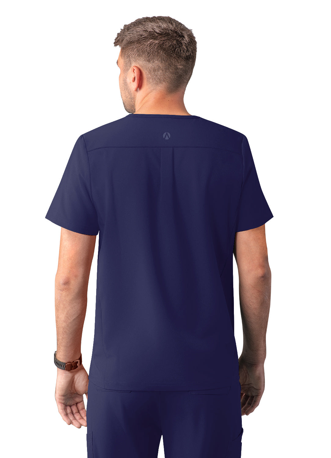 ADAR Addition Men's Modern Multi-pocket V-Neck Scrub Top (A6010)