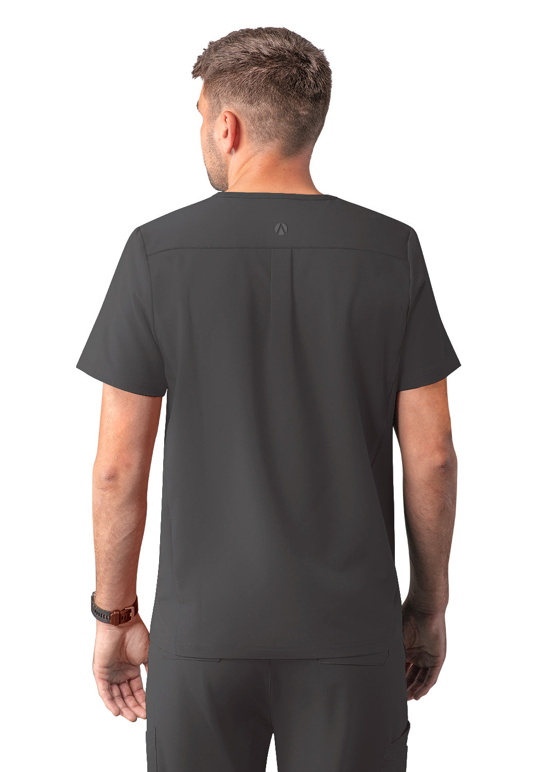 ADAR Addition Men's Modern Multi-pocket V-Neck Scrub Top (A6010)