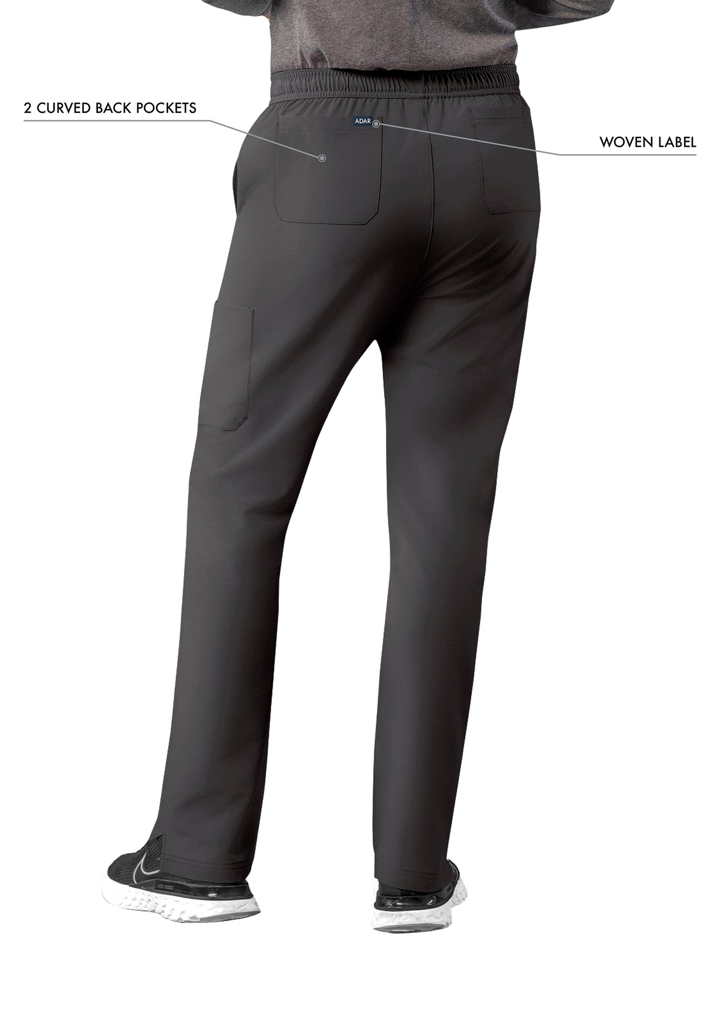 ADAR Addition Men's Slim Leg Cargo Drawstring Pant (A6106)