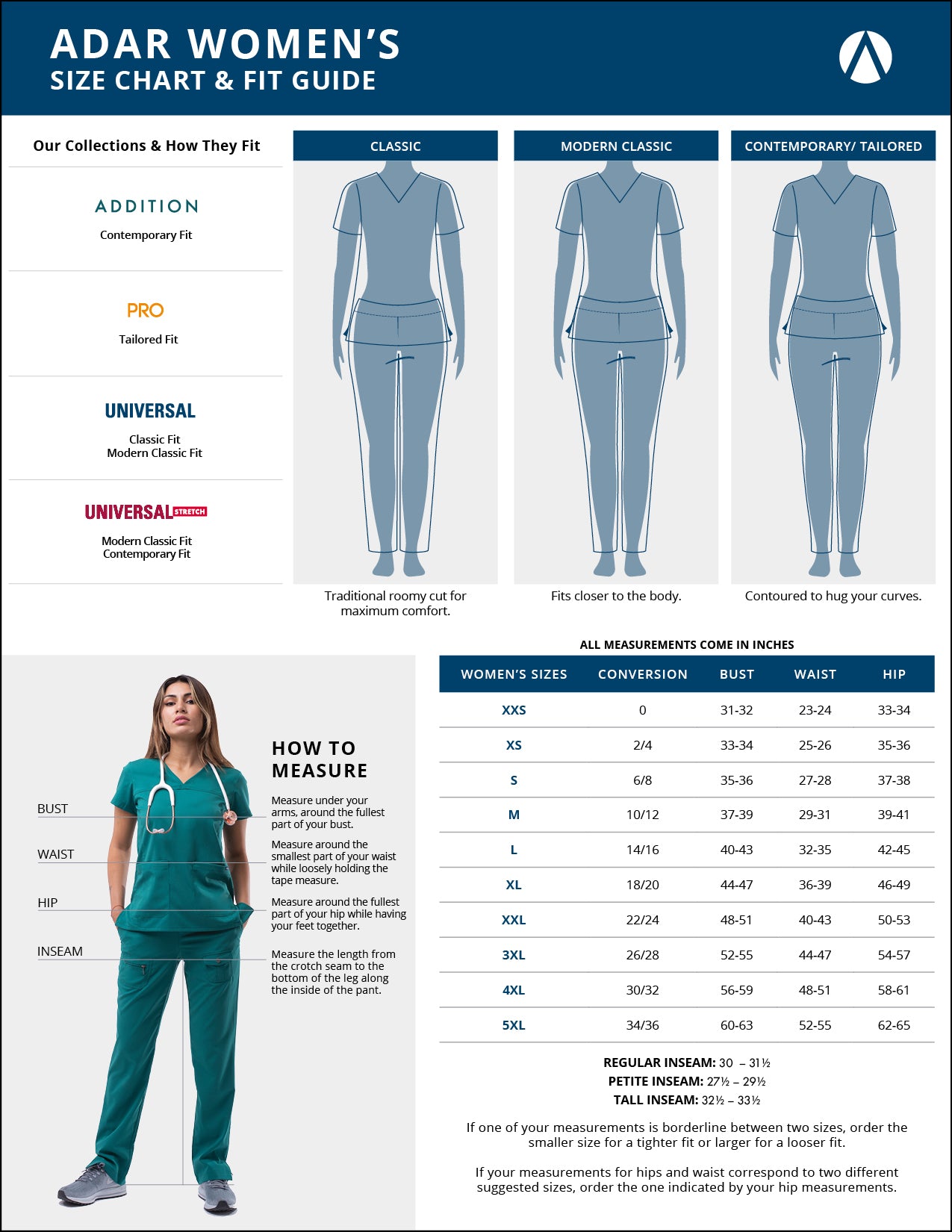 ADAR Pro Women’s Tailored V-Neck (P7002)