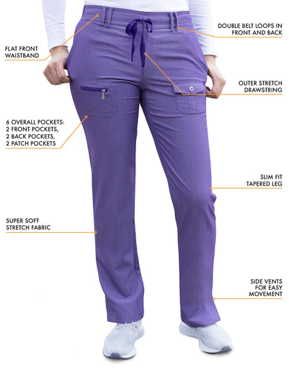 ADAR Pro Women's Slim Fit 6 Pocket Pant