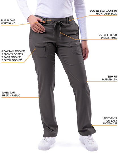 ADAR Pro Women’s Straight-Leg 6 Pocket Pant (P4100)