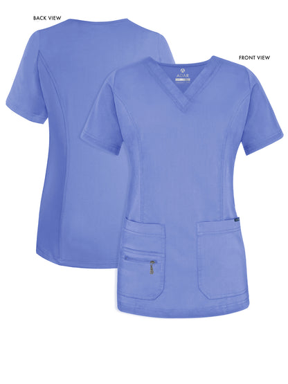 ADAR Pro Womens Elevated V-neck Scrub Top (p4212)