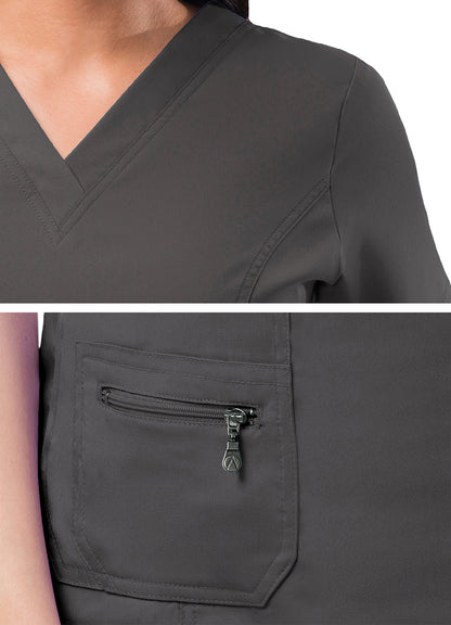ADAR Pro Womens Elevated V-neck Scrub Top (P4212)