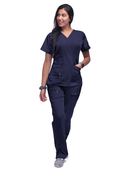 ADAR Pro Womens Elevated V-neck Scrub Top (P4212)