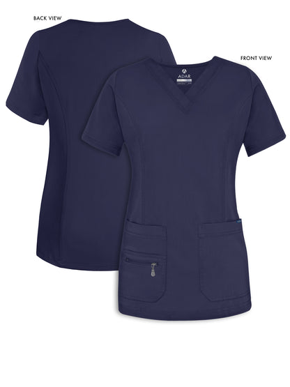 ADAR Pro Womens Elevated V-neck Scrub Top (P4212)