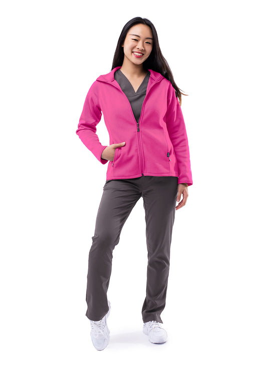 ADAR Pro Womens Performance Full Zip Bonded Fleece Jacket (P7202)