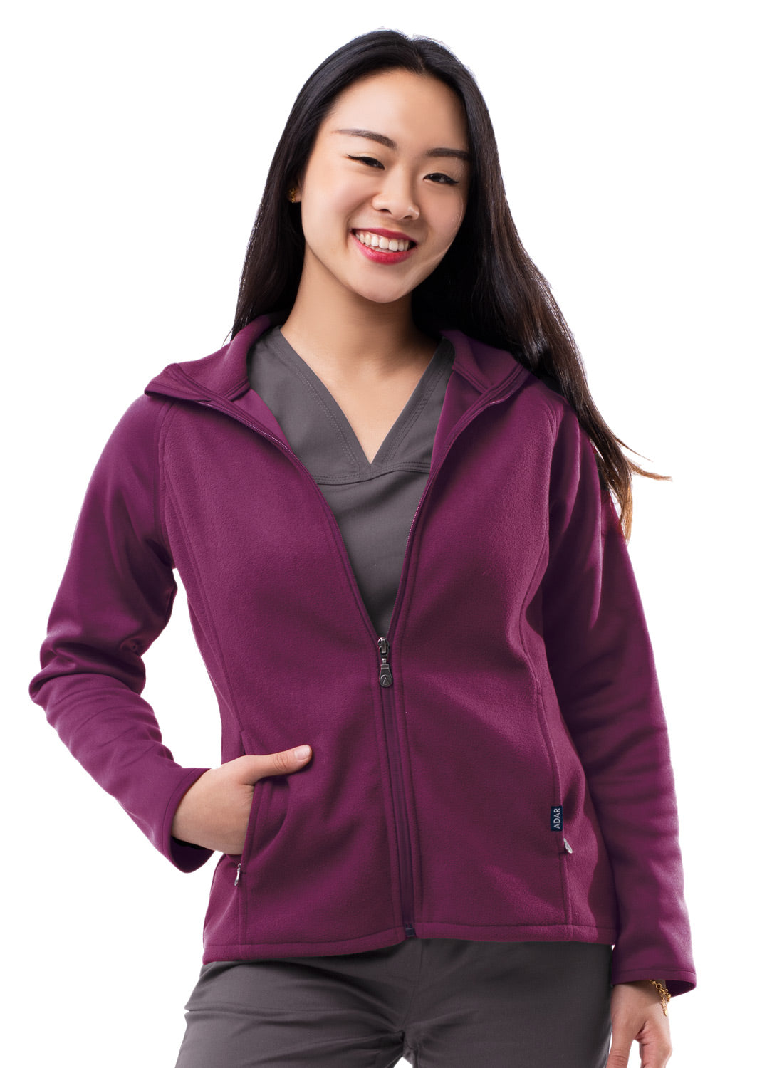 ADAR Pro Womens Performance Full Zip Bonded Fleece Jacket (P7202)
