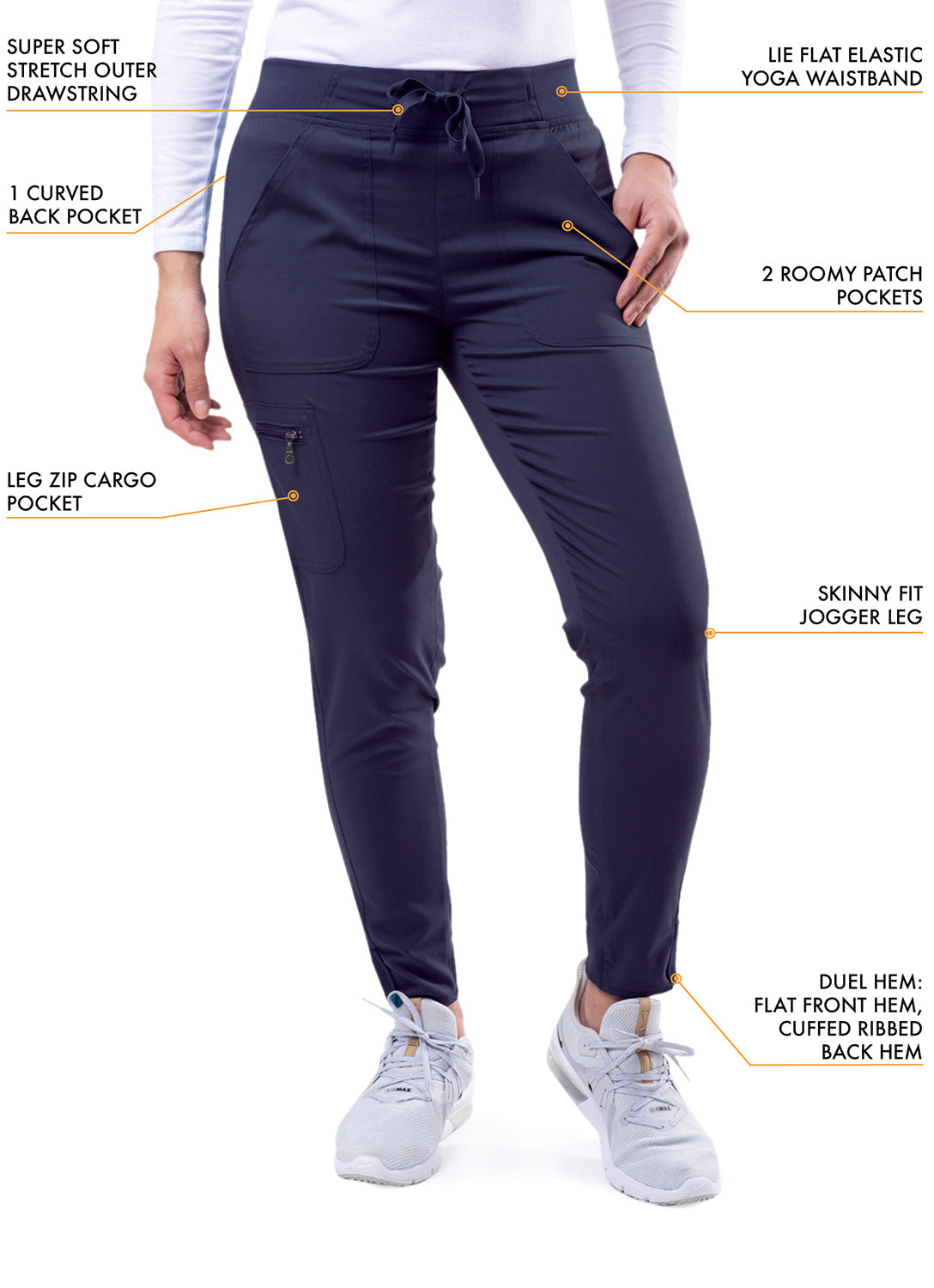 ADAR Pro Women's Movement Booster Jogger Scrub Set (p9400)