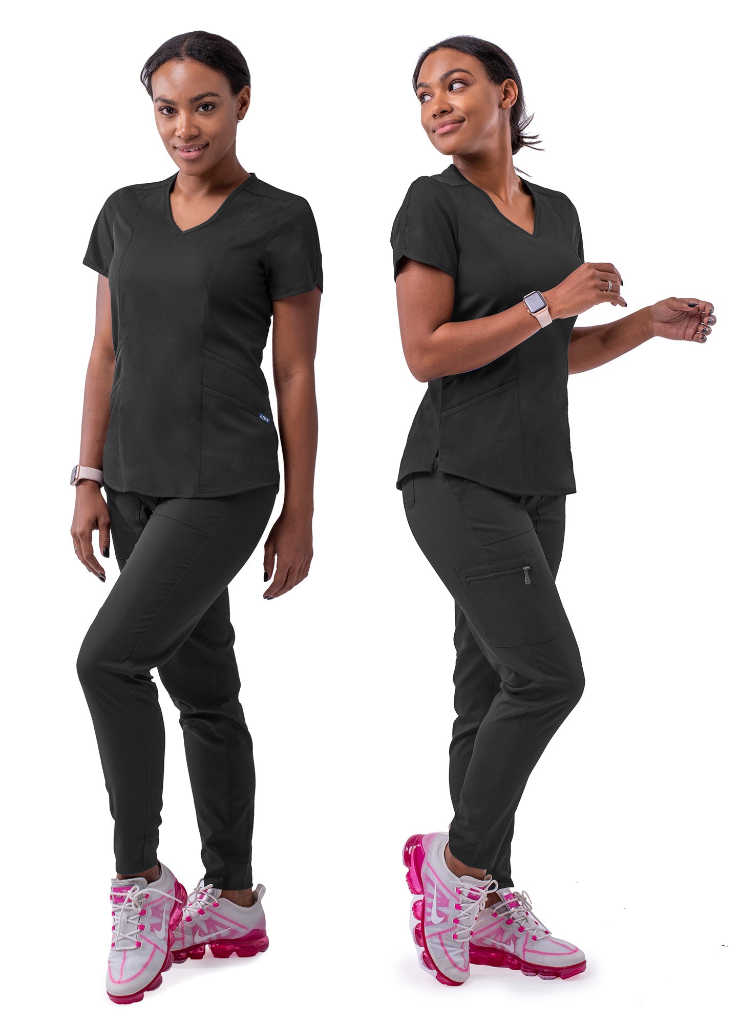 ADAR Pro Women's Modern Athletic Jogger Scrub Set (P9500)
