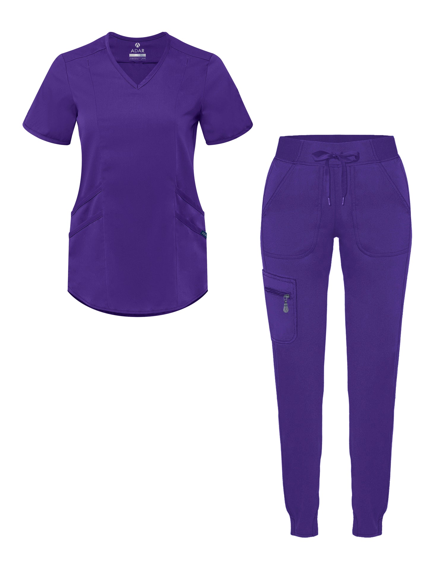 ADAR Pro Women's Modern Athletic Jogger Scrub Set (P9500)