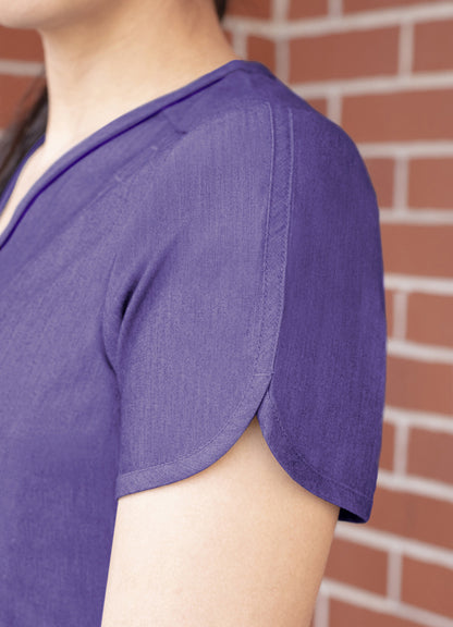 ADAR Pro Women's Tailored V Neck Scrub Top (P7002)