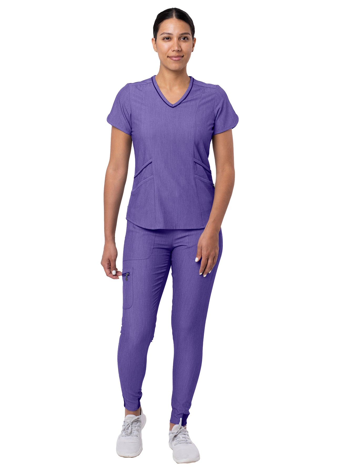 ADAR Pro Women's Tailored V Neck Scrub Top (P7002)