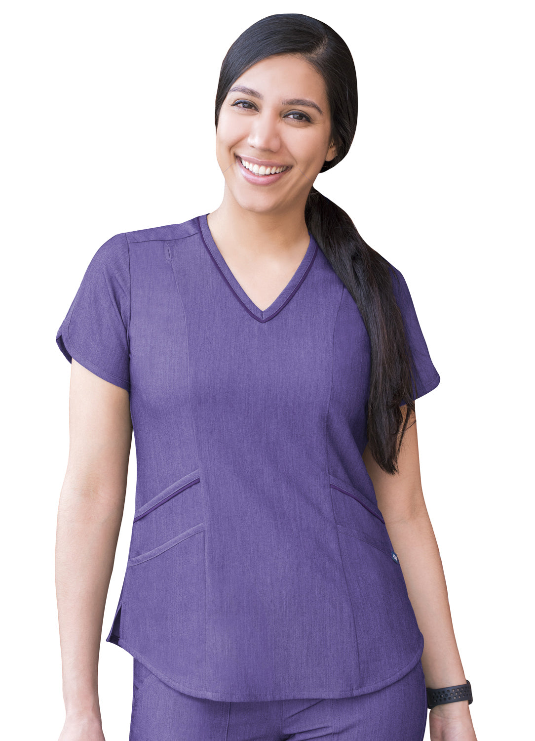ADAR Pro Women's Tailored V Neck Scrub Top (P7002)