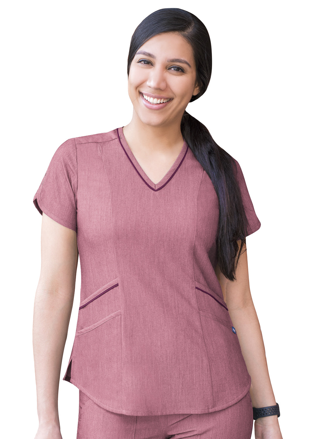 ADAR Pro Women's Tailored V Neck Scrub Top (P7002)